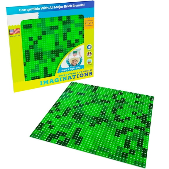 Green Mosaic Baseplate (10Pack)