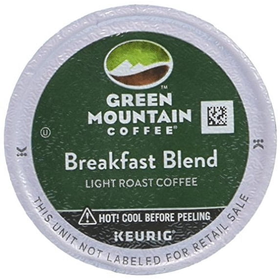 Green Mountain Coffee Roasters Breakfast Blend, Single-Serve Keurig K-Cup Pods, Light Roast Coffee Pods, 72 Count