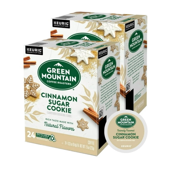 Green Mountain Cinnamon Sugar Cookie K Cups 2 Pack, 24 K Cups Each