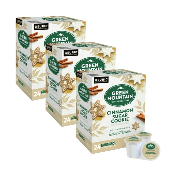 Green Mountain Cinnamon Sugar Cookie Light Roast Coffee K Cups, 72 K Cups Total