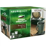 Green Mountain Coffee Roasters Breakfast Blend Single-Serve Keurig K-Cup Pods, Light Roast Coffee, 12 Count