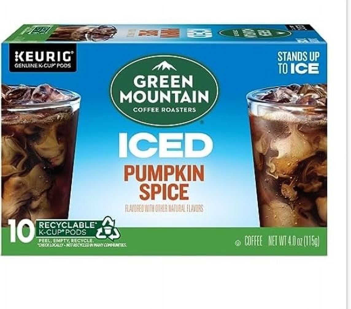 Green Mountain Coffee Brew Over Ice Pumpkin Spice, Keurig Single Serve KCup Pods, 10 Count