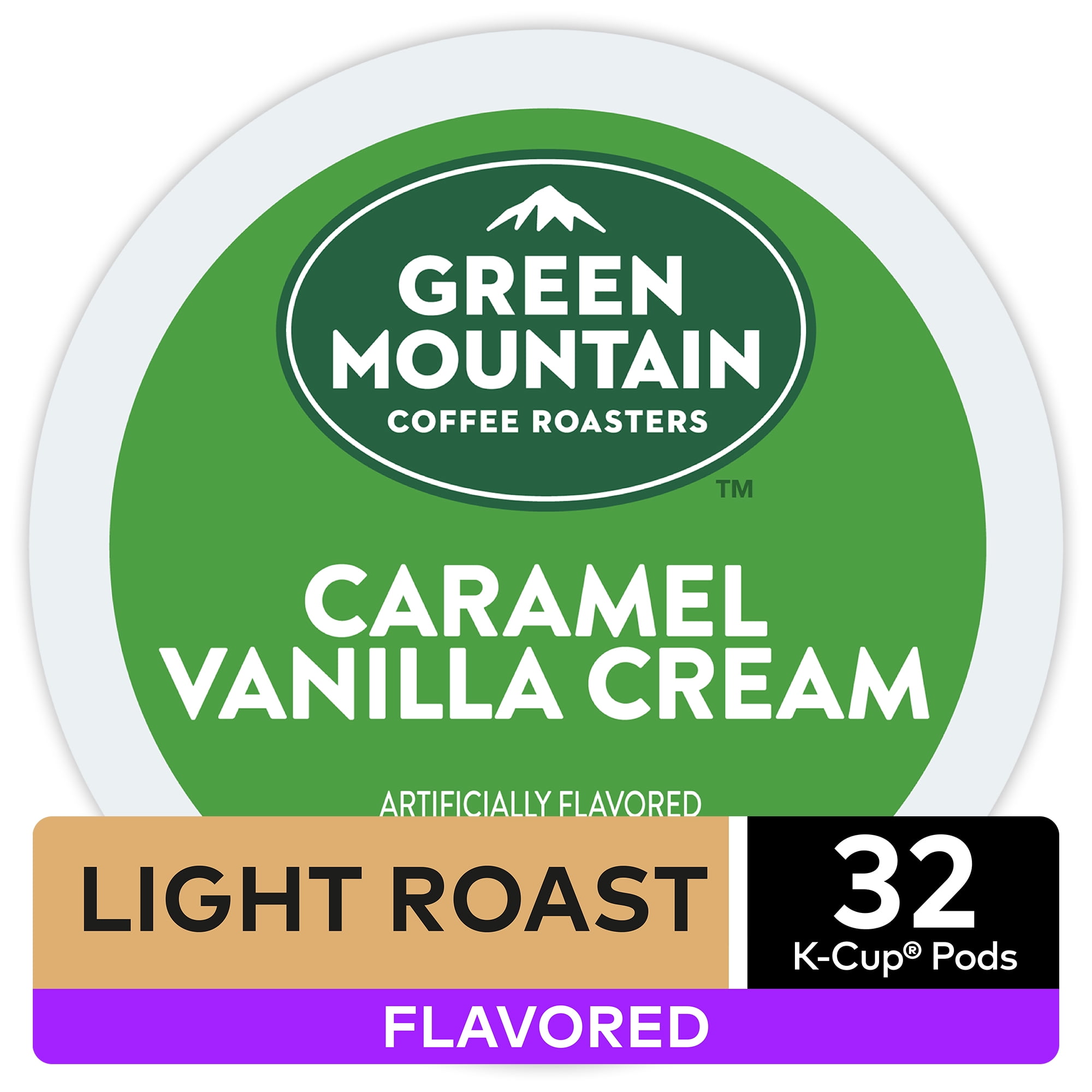 Green Mountain Coffee Light Roast Caramel Vanilla Cream Flavor K