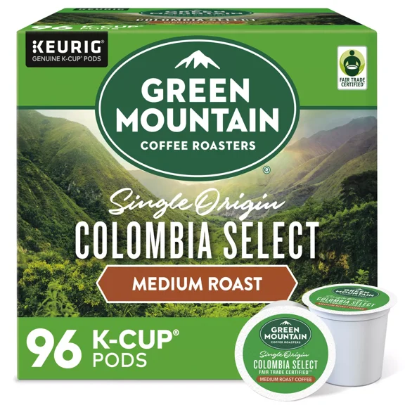 Green Mountain Coffee Colombia Select, Medium Roast, 96 K-Cup Pods