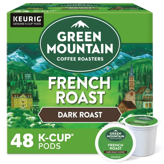 Green Mountain Coffee French Roast, 48 K-Cup Pods, Dark Roast