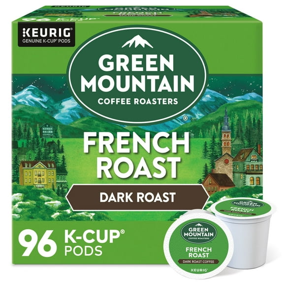 Green Mountain Coffee French Roast - K-Cup Pod - Dark Roast - 96 Ct