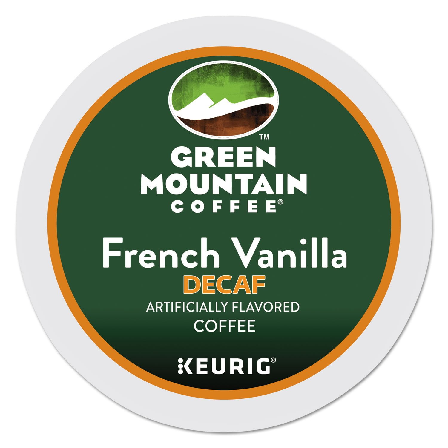 Green Mountain Coffee French Vanilla Decaf, Single-Serve Keurig K-Cup Pods, Light Roast, 96 Count (4 Boxes Of 24 Pods)