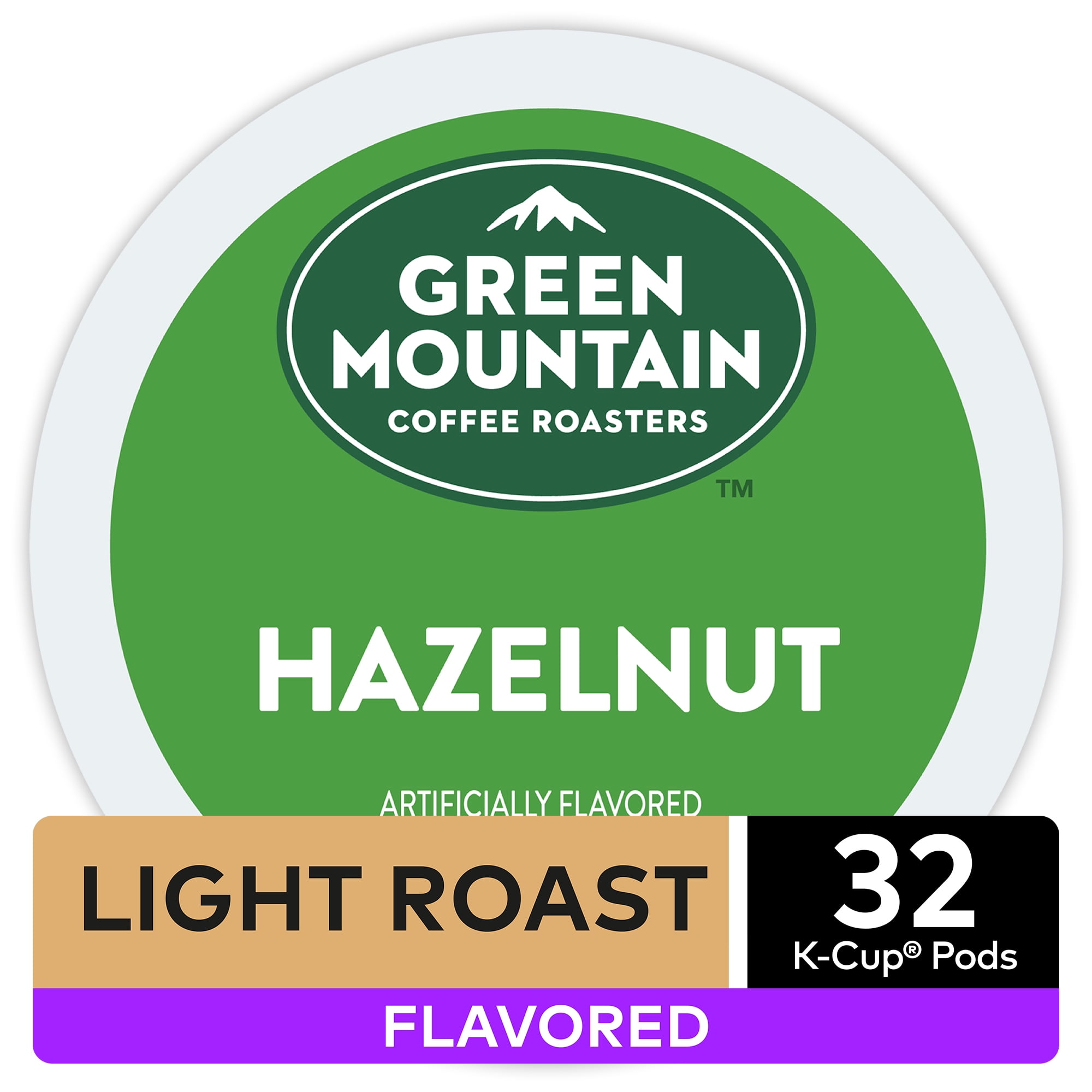 Green Mountain Hazelnut Flavored K-Cup Coffee Pods, Light Roast