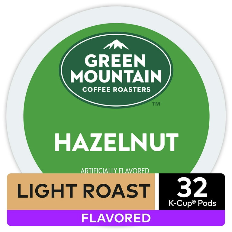 Green Mountain Hazelnut Flavored K-Cup Coffee Pods, Light Roast