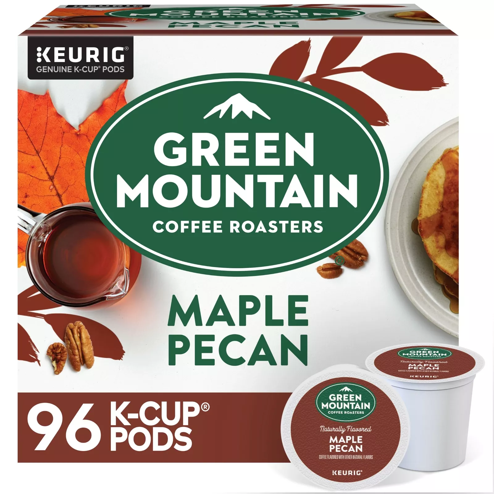 Green Mountain Coffee, Maple Pecan, 96 K-Cup Pods, Light Roast Coffee