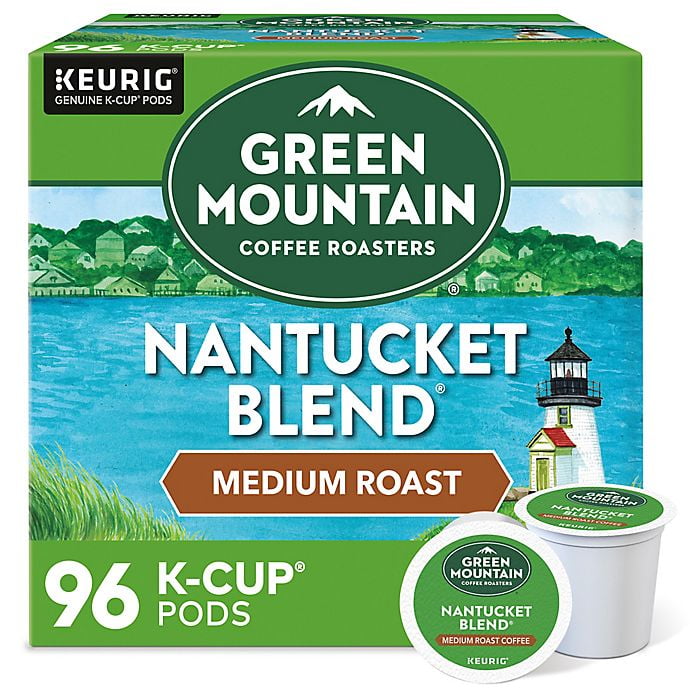 Green Mountain Coffee Nantucket Blend, Single Serve K-Cup Pods, Medium Roast, 96 Count