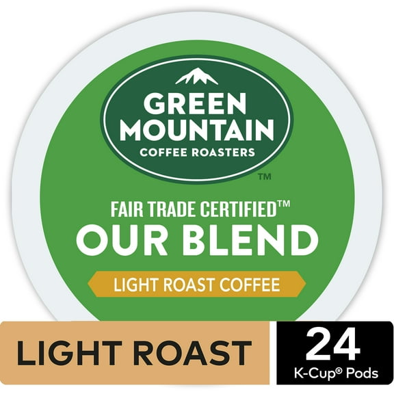 Green Mountain Coffee Our Blend K-Cup Pods, Light Roast, 24 Count for Keurig Brewers
