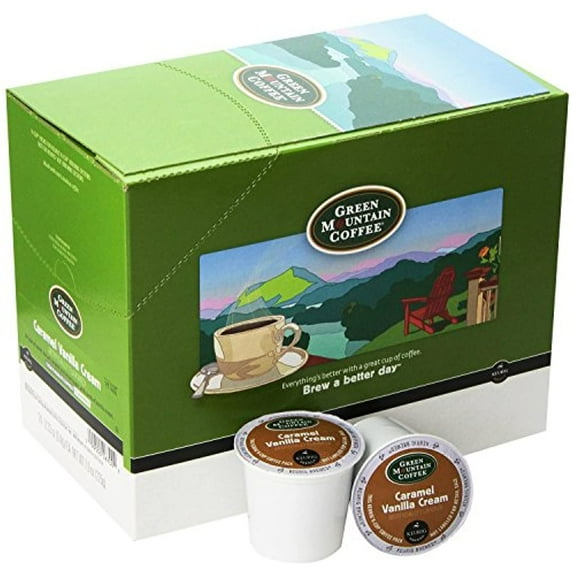 Green Mountain Coffee Roasters 6700Ct Caramel Vanilla Cream Coffee K-Cups, 96/Carton