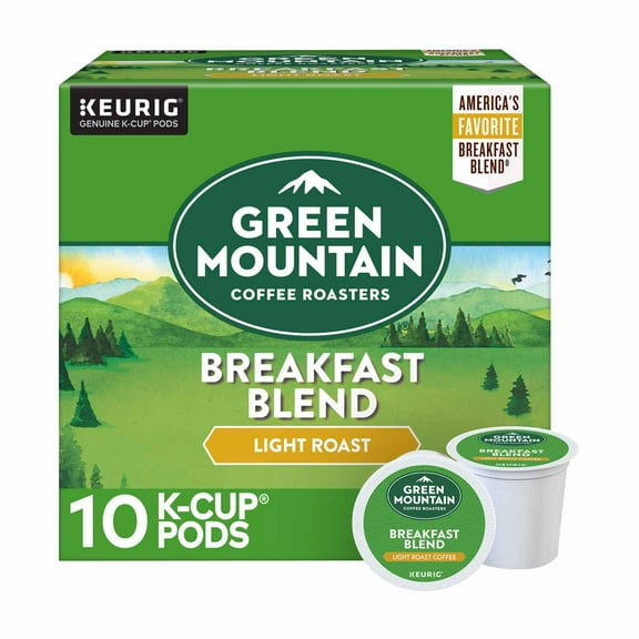 Green Mountain Coffee Roasters Breakfast Blend, 10 Count