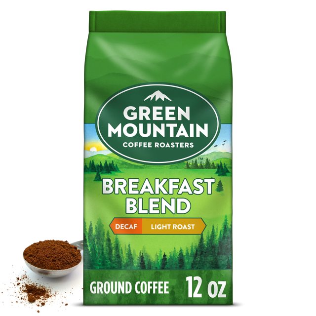 Green Mountain Coffee Roasters, Breakfast Blend Decaf, Ground Coffee