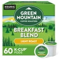 thumbnail image 1 of Green Mountain Coffee Roasters, Breakfast Blend Light Roast K-Cup Coffee Pods, 60 Count, 1 of 14