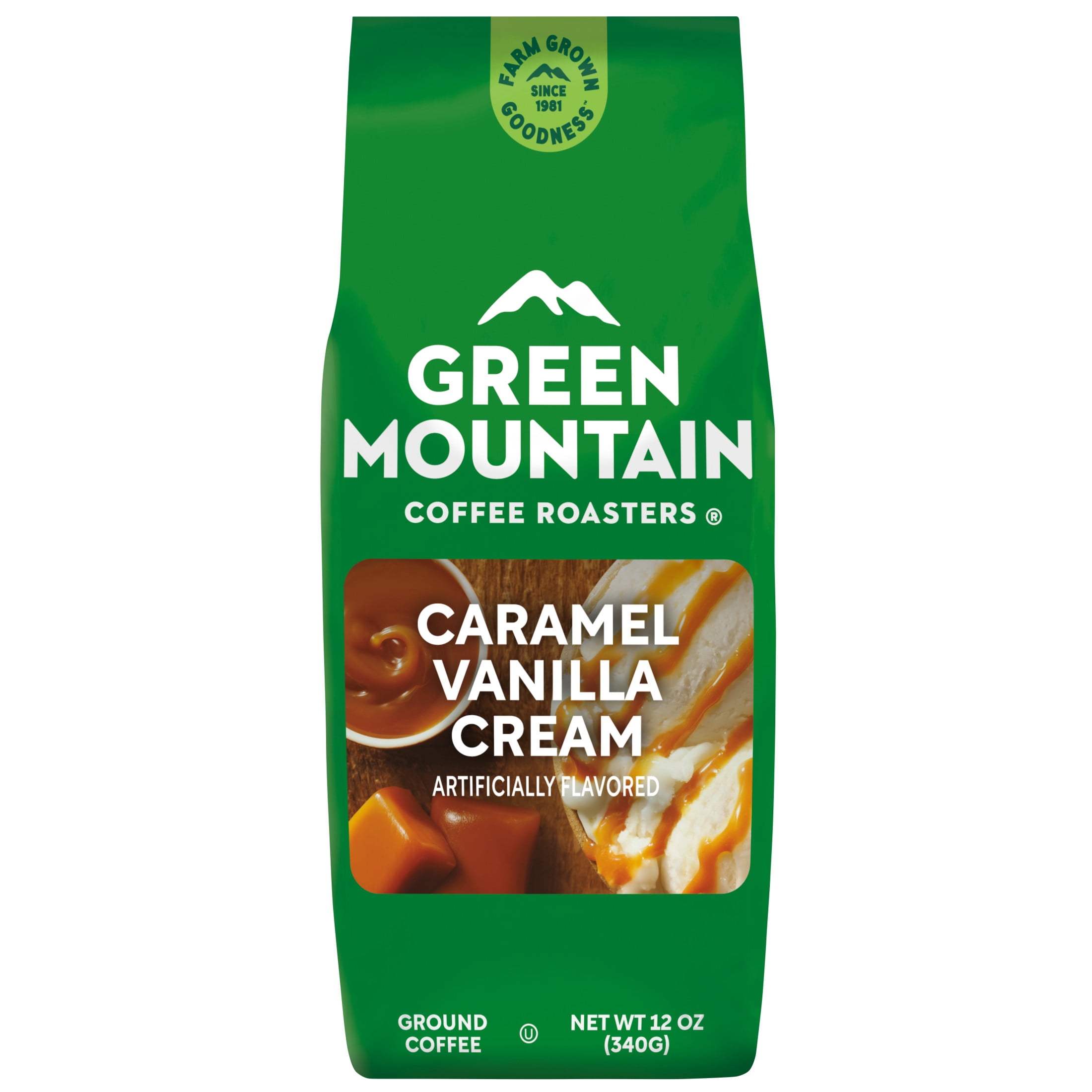 Green Mountain Coffee Roasters, Ground Coffee, 12 oz, Caramel