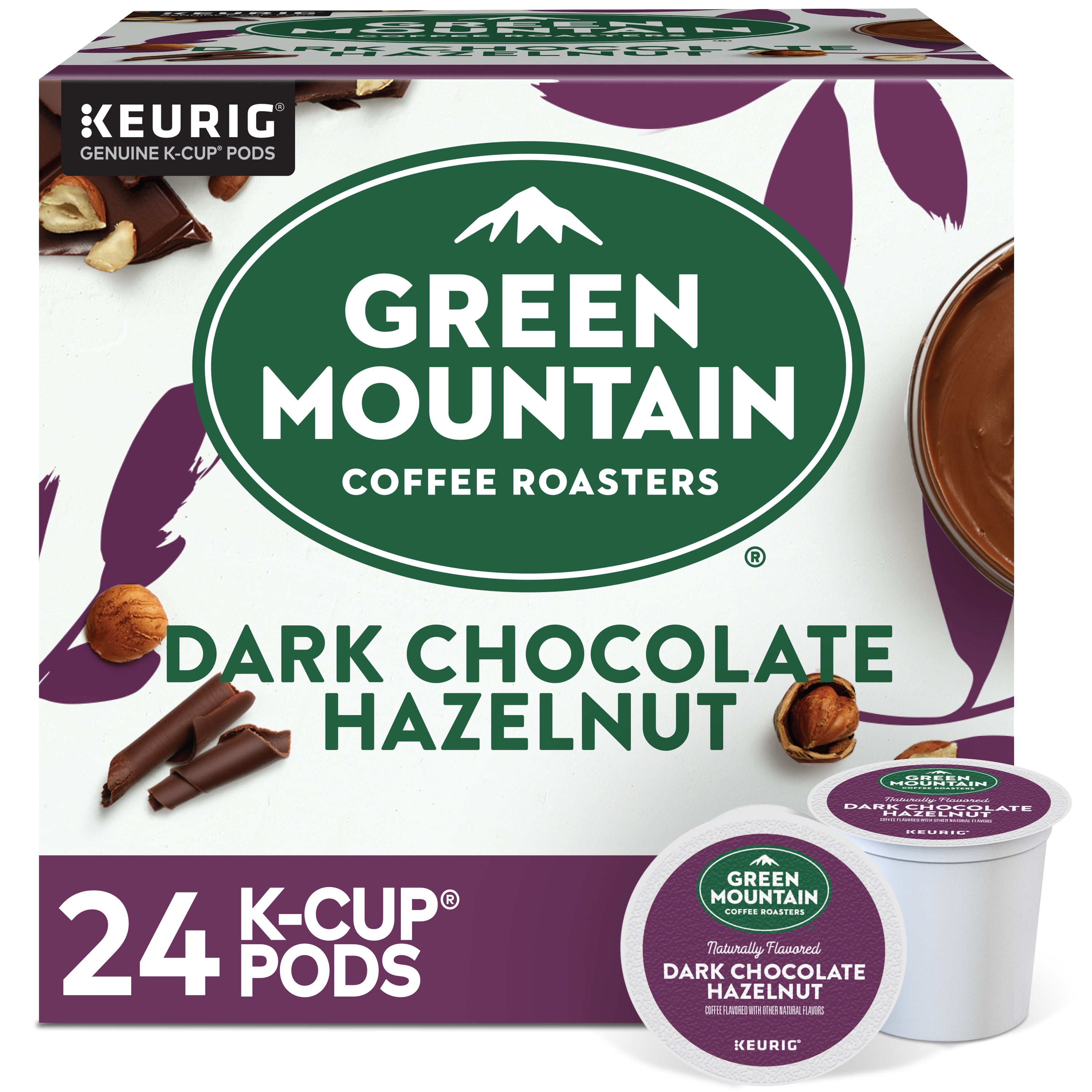 Green Mountain Roasters Dark Chocolate Hazelnut Coffee, Keurig Single Serve K-Cup Pods, 24 Count Walmart.com