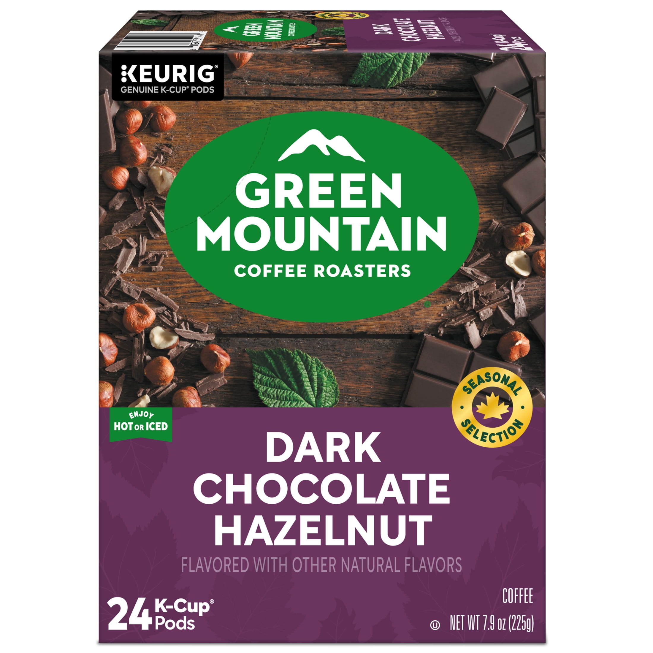 Green Mountain Coffee Roasters, Dark Chocolate Hazelnut Dark Roast K-Cup Coffee Pods, 24 Count