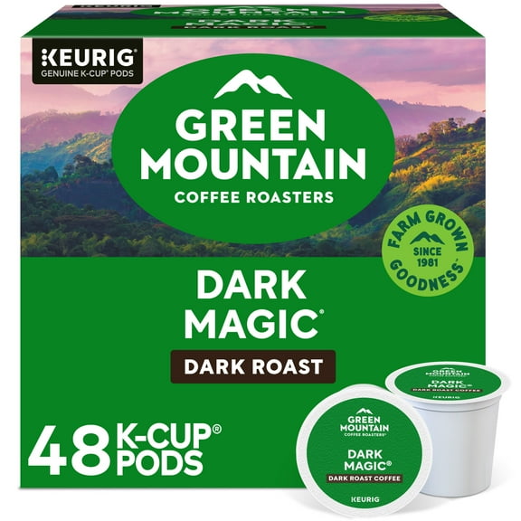 Green Mountain Coffee Roasters, Dark Magic Dark Roast K-Cup Coffee Pods, 48 Count