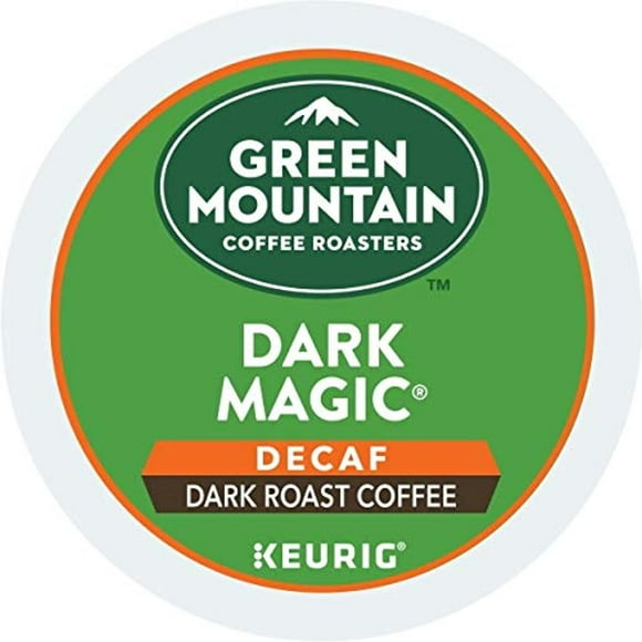 Green Mountain Coffee Roasters Dark Magic Decaf, Single-Serve Keurig K-Cup Pods, Dark Roast Coffee, 72 Count