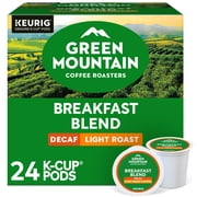 Green Mountain Coffee Roasters, Decaf Breakfast Blend Light Roast K-Cup Coffee Pods, 24 Count