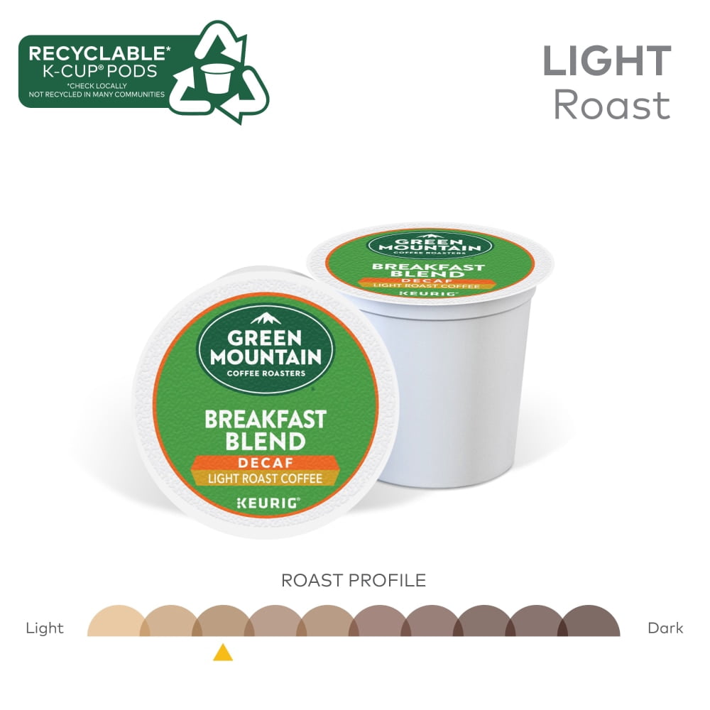 Green Mountain Coffee Roasters Decaf Breakfast Blend Light Roast K-Cup Coffee Pods 32 ct - Pack of 1