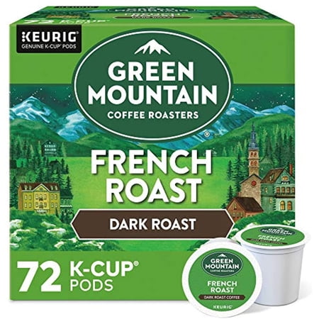 Green Mountain Coffee Roasters French Roast, Single-Serve Keurig K-Cup Pods, Dark Roast Coffee, 72 Count