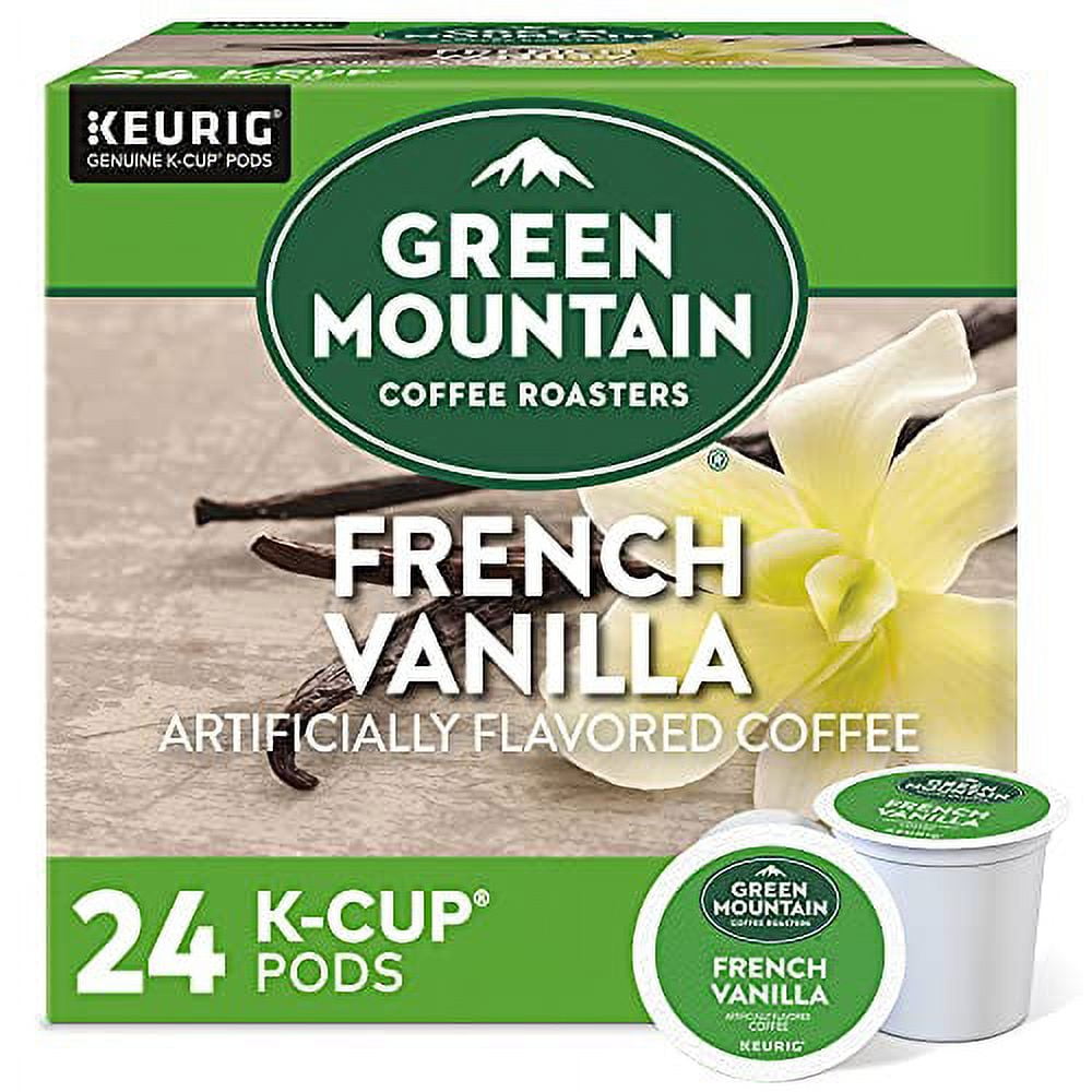 Green Mountain Coffee Roasters .. French Vanilla, Single-Serve Keurig .. K-Cup Pods, Flavored Light .. Roast Coffee, 24 Count