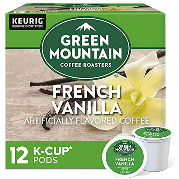 Green Mountain Coffee Roasters French Vanilla, Keurig Single-Serve K-Cup Pods, Light Roast Coffee, 12 Count