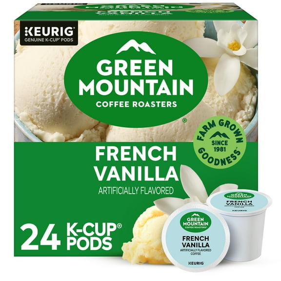 Green Mountain Coffee Roasters, French Vanilla Light Roast K-Cup Coffee Pods, 24 Count