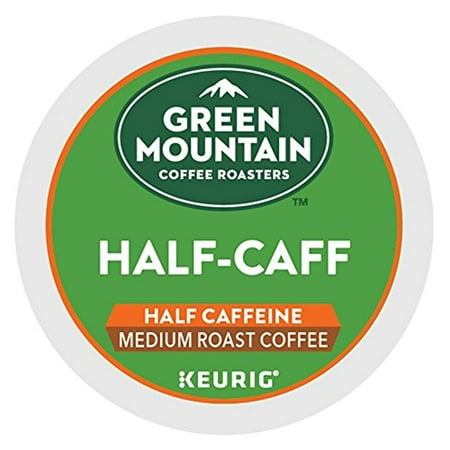 Green Mountain Coffee Roasters Half-Caff single serve K-Cup pods for Keurig brewers, 24 Count