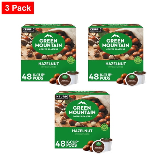 Green Mountain Coffee Roasters Hazelnut Light Roast K-Cup Coffee Pods 48 ct - 3 Pack