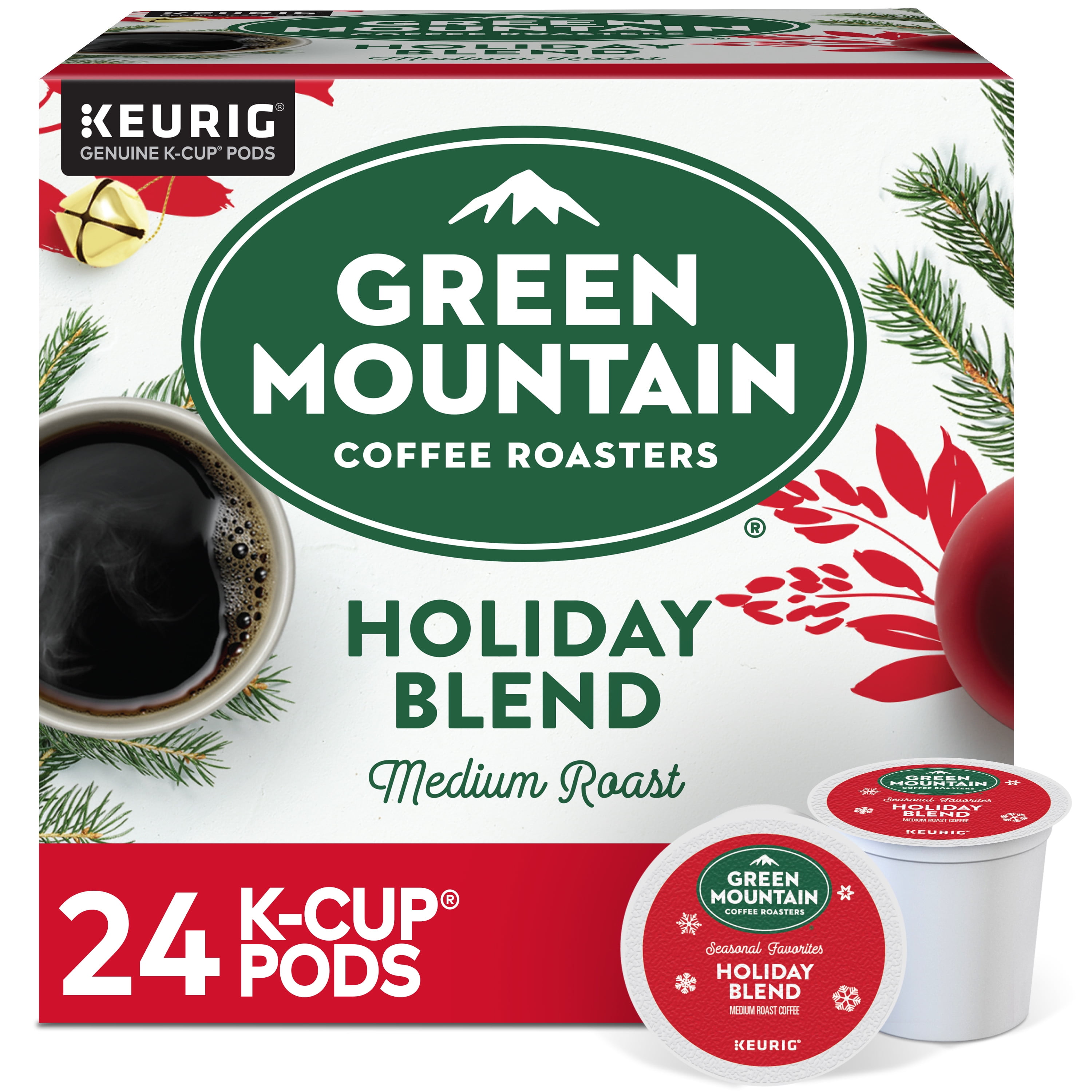 Green Mountain Coffee Roasters Holiday Blend, Keurig Single Serve K-Cup  Pods, 24 Count