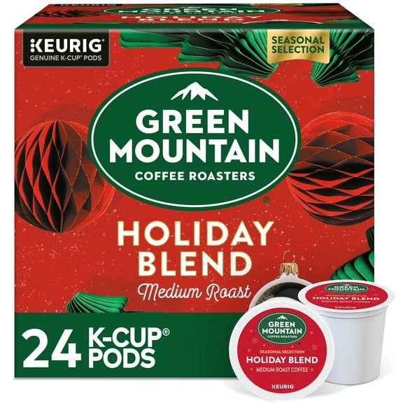 Green Mountain Coffee Roasters, Holiday Blend Medium Roast K-Cup Coffee Pods, 24 Count
