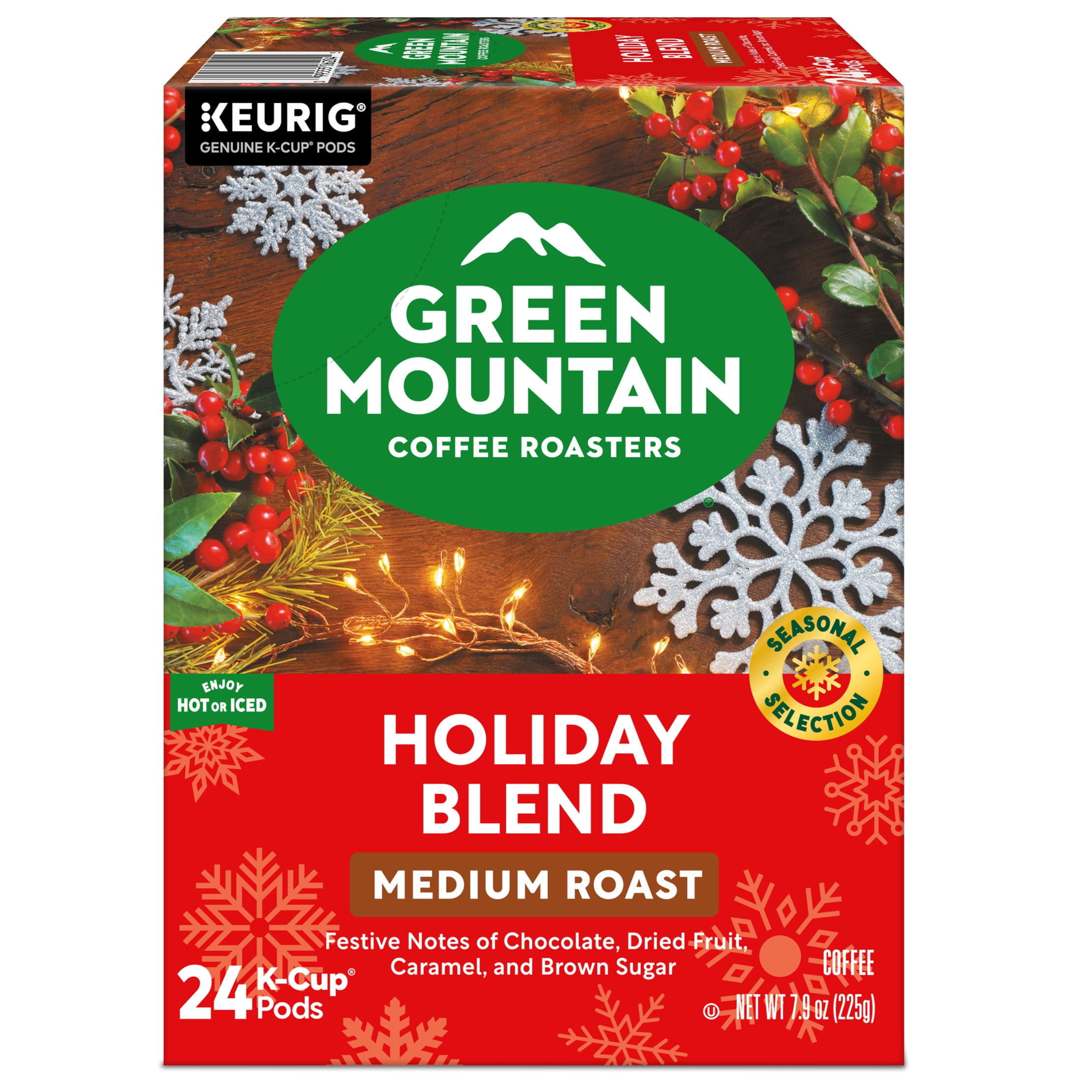 Green Mountain Coffee Roasters, Holiday Blend Medium Roast K-Cup Coffee Pods, 24 Count