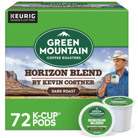 Green Mountain Coffee Roasters Horizon Blend by Kevin Costner, 72 K-Cups