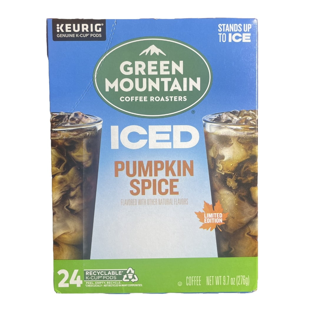 Green Mountain Coffee Roasters, ICED Pumpkin Spice Iced K-Cup Coffee Pods, 24 Count