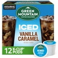 thumbnail image 1 of Green Mountain Coffee Roasters, ICED Vanilla Caramel Flavored Iced K-Cup Coffee Pods, 12 Count, 1 of 12