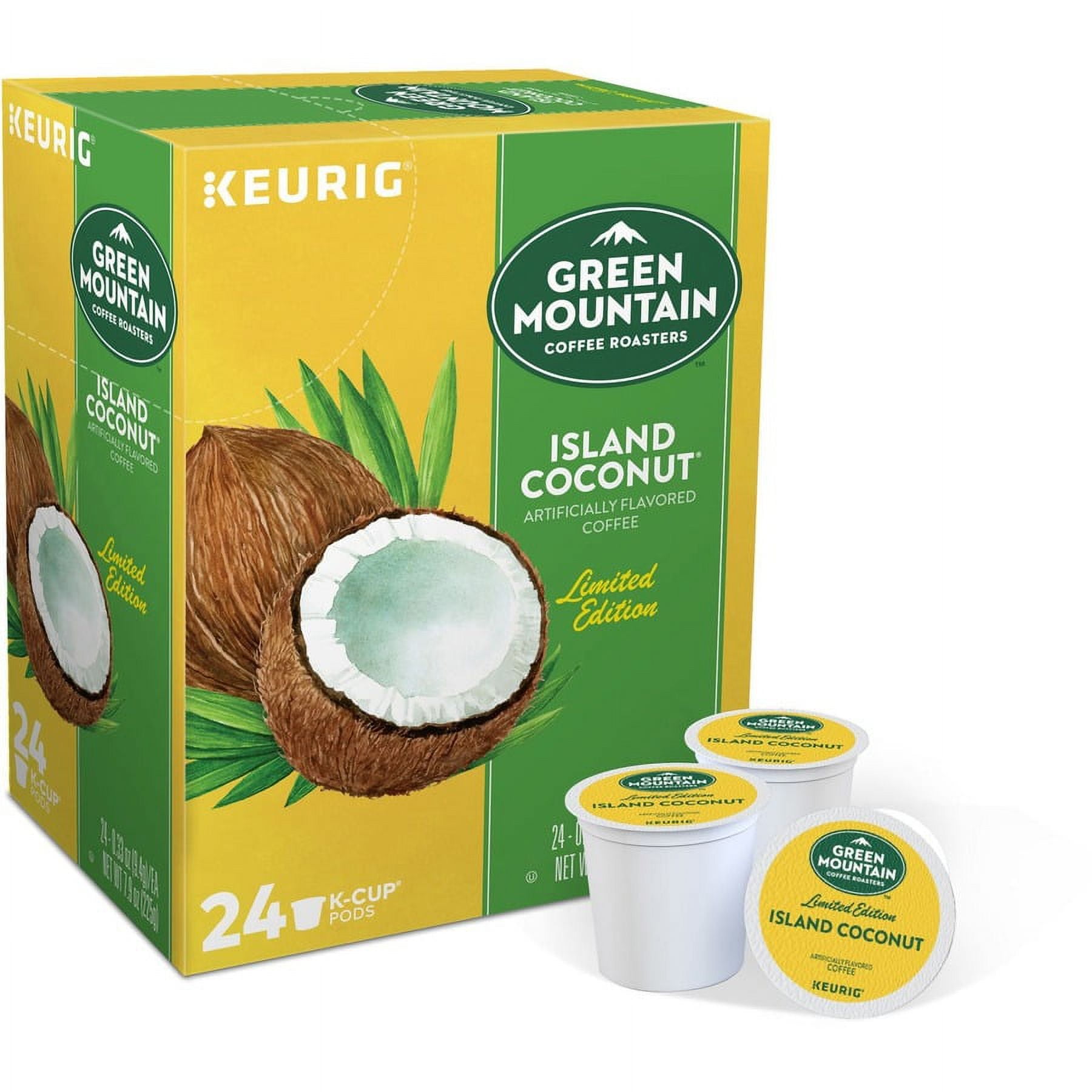 Green Mountain Coffee Roasters; K-Cup Island Coconut Coffee - Compatible with Keurig Brewer - 24 / Box