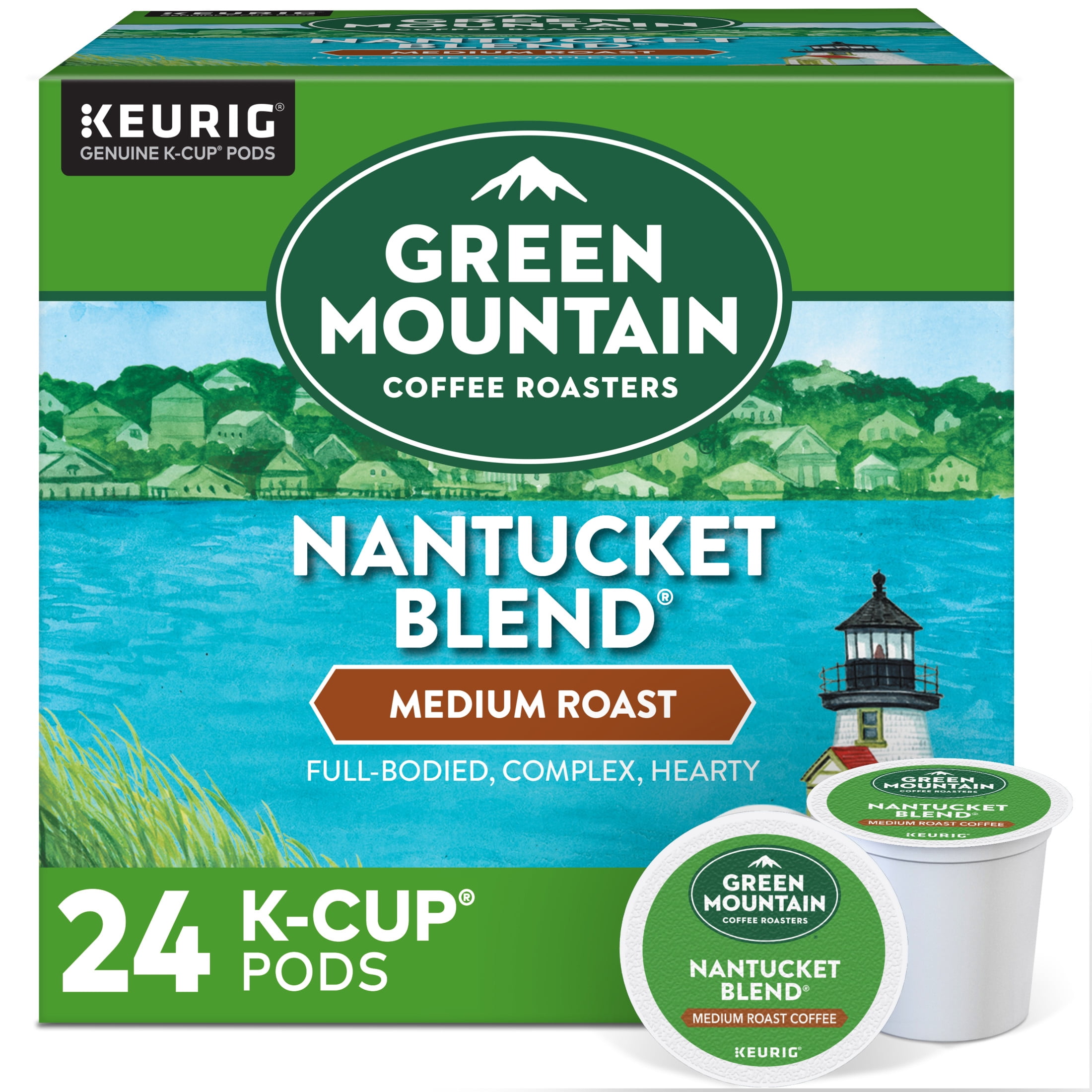 Green Mountain Coffee Roasters, Nantucket Blend Medium Roast K-Cup Coffee Pods, 24 Count