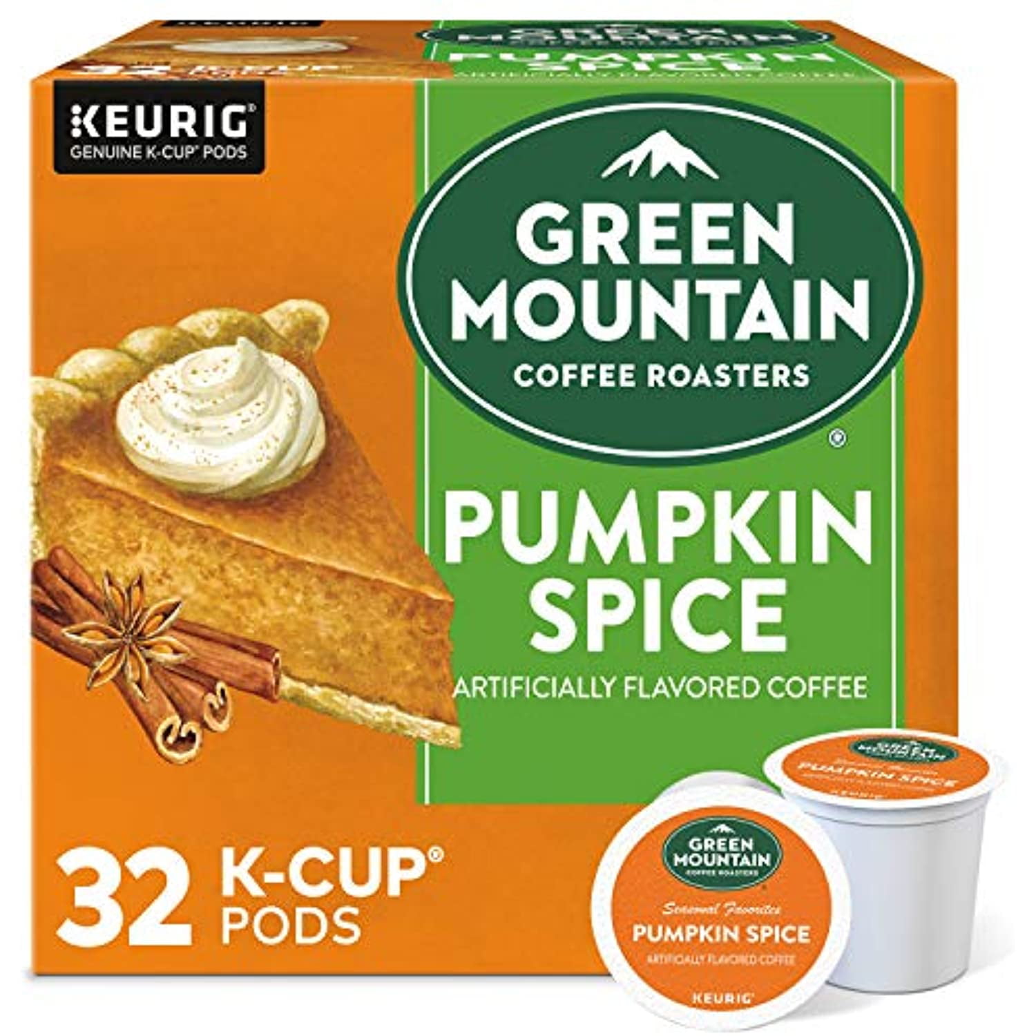 Green Mountain Coffee Roasters Pumpkin Spice, Keurig K-Cup Pods