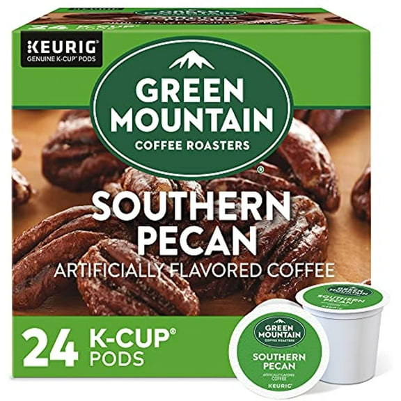 Green Mountain Coffee Roasters Southern Pecan, Single-Serve Keurig K-Cup Pods, Flavored Light Roast, 24 Count