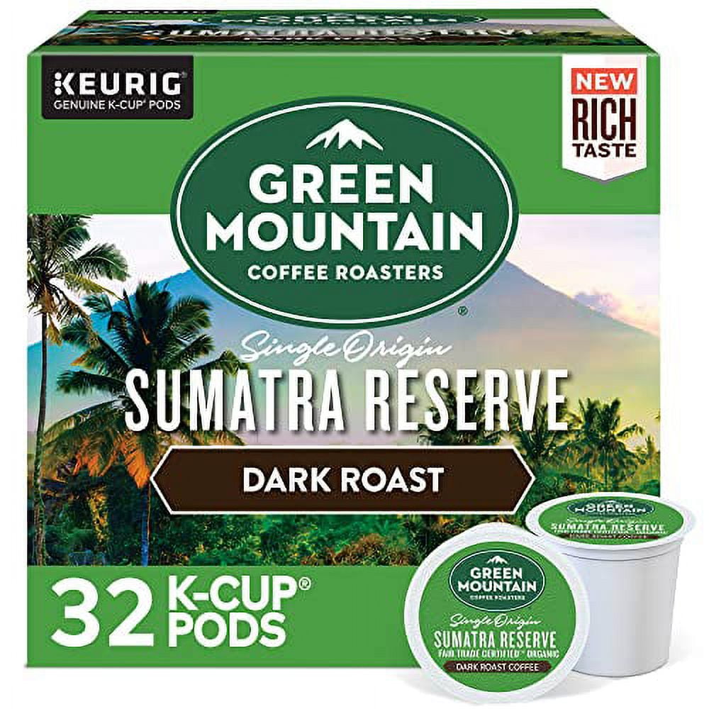 Green Mountain Coffee Roasters .. .. Sumatra Reserve Coffee, .. Keurig .. Single-Serve K-Cup .. pods, Dark .. Roast, .. 32 Count
