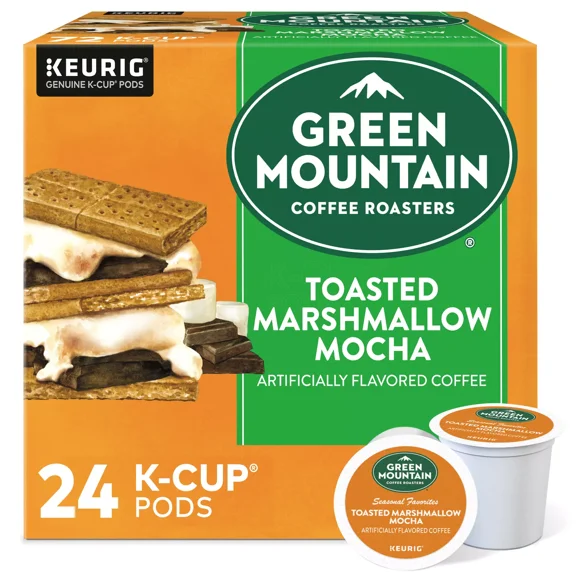 Green Mountain Coffee Roasters, Toasted Marshmallow Mocha, K-Cups, 24 Count