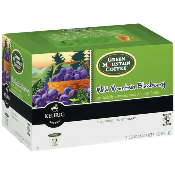 Green Mountain Coffee Roasters Wild Mountain Blueberry Coffee K-Cup Pods, 0.33 oz, 12 Ct