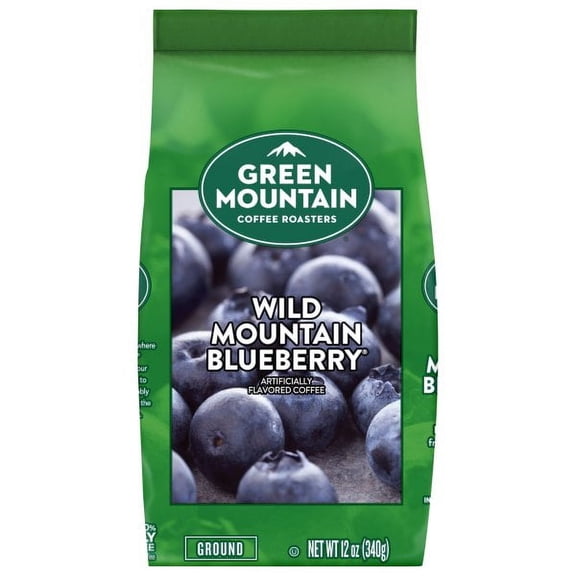 Green Mountain Coffee Roasters .. Wild Mountain Blueberry, Ground .. Coffee, Flavored Light Roast, .. Bagged 12 oz