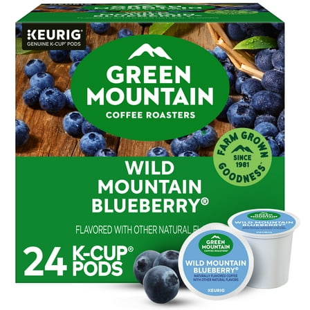 Green Mountain Coffee Roasters, Wild Mountain Blueberry Light Roast K-Cup Coffee Pods, 24 Count