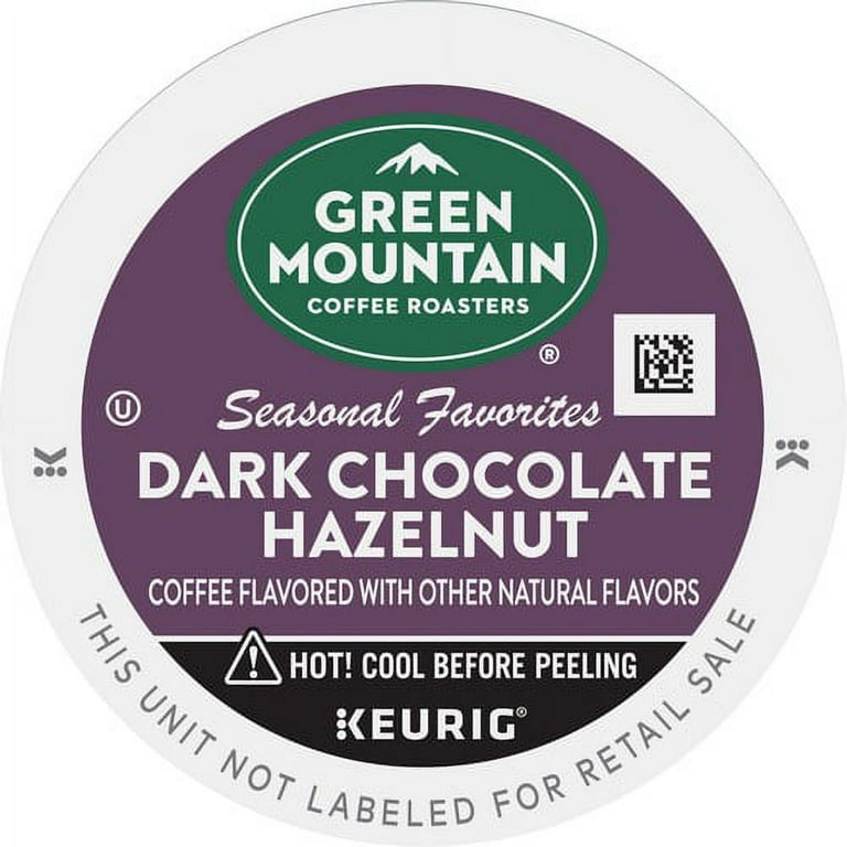 Green Mountain Coffee Roasters K-Cup Dark Chocolate Hazelnut Coffee - Compatible with K-Cup Brewer, Keurig Brewer - Medium - 24 / Box Green Mountain Coffee Roasters K-Cup Dark Chocolate Hazelnut Coffee - Compatible with K-Cup Brewer, Keurig Brewer - Medium - 24 / Box
