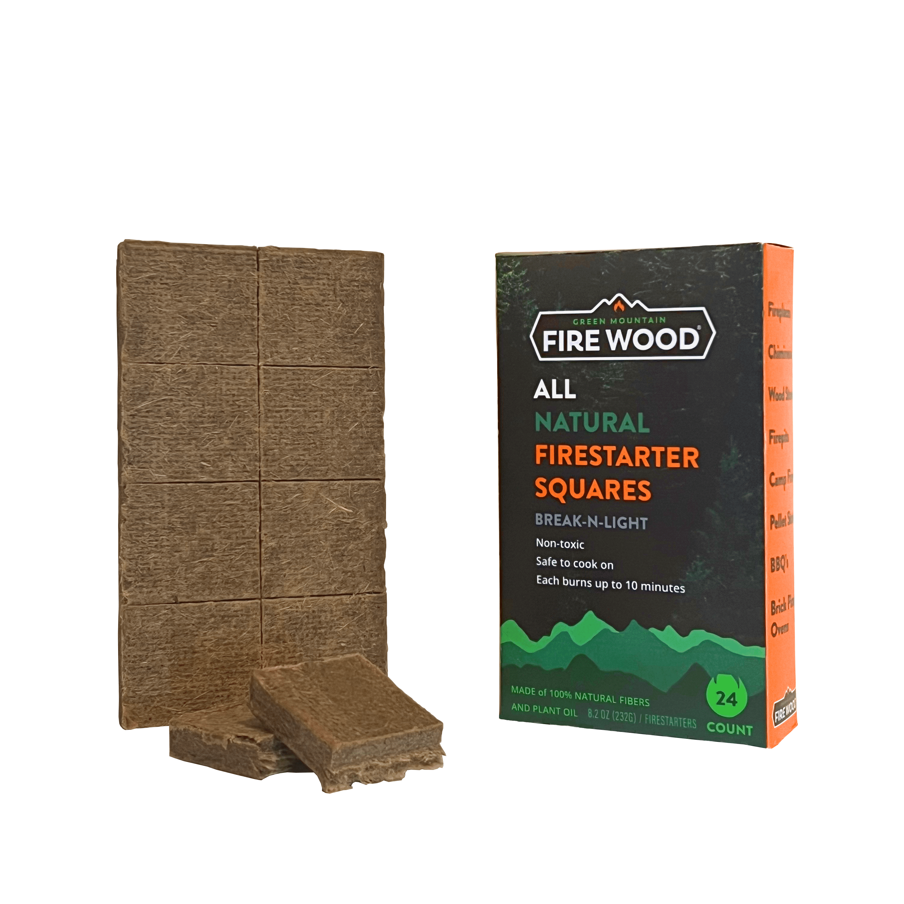 Green Mountain Firewood All Natural Firestarters (24 Count)